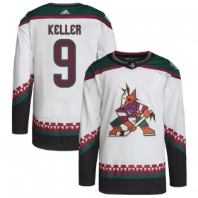 Arizona Coyotes tröja Clayton Keller 9 Adidas Vit Authentic - NHL Tröjor Herr